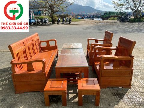 BỘ SALON GỖ SỒI