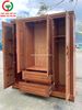 TỦ GỖ ÁO QUẦN 4 CÁNH CỬA LÁ SÁCH