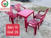 BÀN GHẾ NHỰA BÀNH