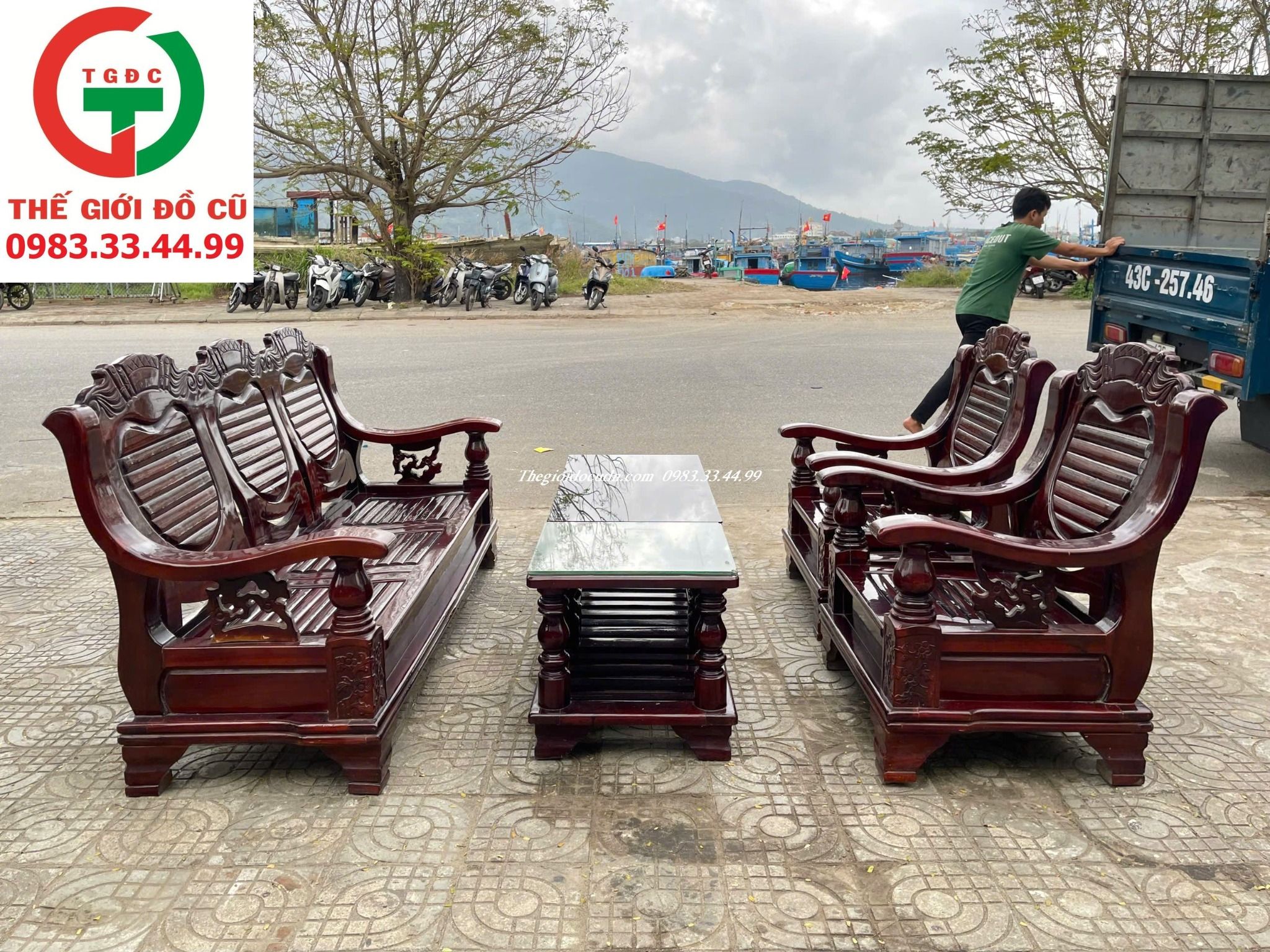 BỘ SALON GỖ CHÀM XOAN ĐÀO