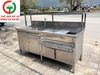 BÀN PHA CHẾ INOX LIỀN KỆ
