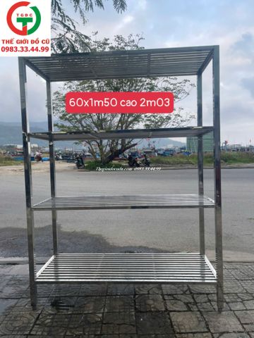 KỆ BẾP 4 TẦNG INOX 304