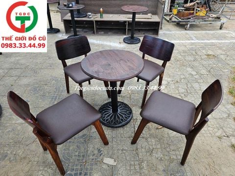 BÀN GHẾ CAFE GỖ ĐỆM COFFEE HOUSE