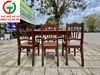 BỘ BÀN TRÀ 6 GHẾ GỖ TIỆN XƯA