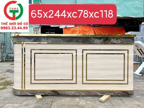 QUẦY THU NGÂN LỄ TÂN GỖ MDF