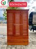 TỦ GỖ ÁO QUẦN 3 CÁNH CỬA LÁ SÁCH