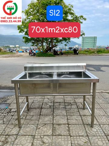 CHẬU RỬA INOX 2 HỌNG VUÔNG