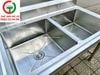 CHẬU RỬA INOX 2 HỌNG VUÔNG