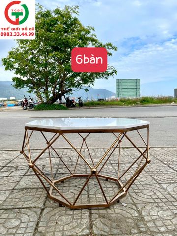 BÀN TRÀ SOFA MẶT ĐÁ KHUNG KIM CƯƠNG