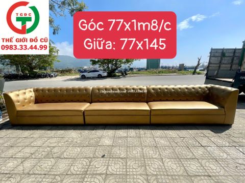 GHẾ SOFA BĂNG ĐỆM DA GHÉP