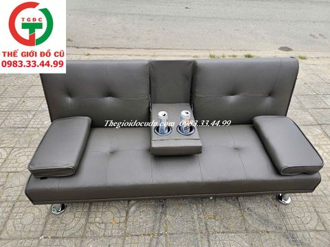 GHẾ SOFA BED ĐỆM DA CAO CẤP