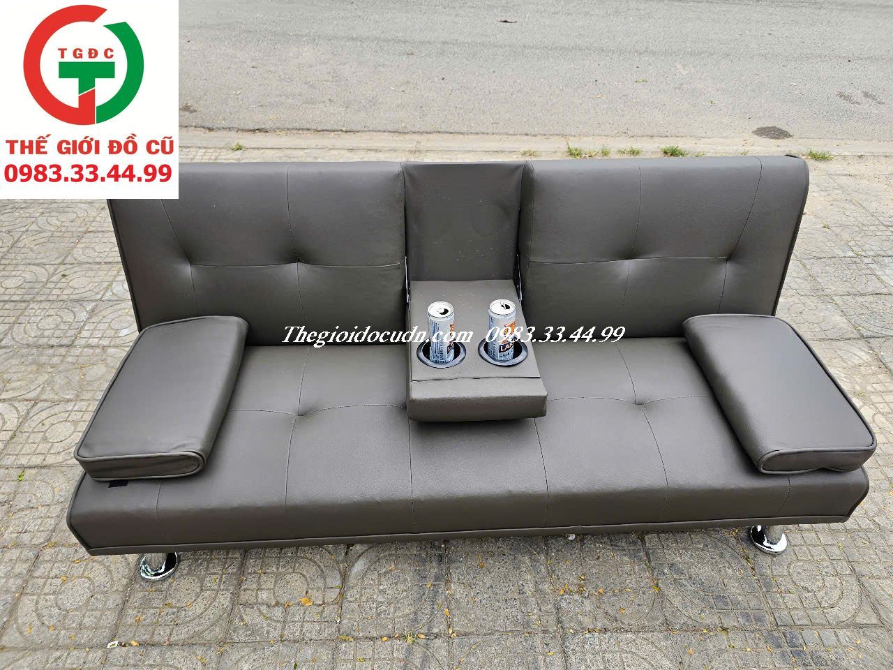 GHẾ SOFA BED ĐỆM DA CAO CẤP