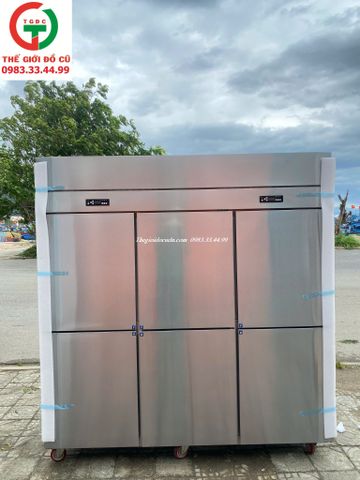 TỦ ĐÔNG MÁT INOX 6 CÁNH