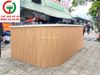 QUẦY BAR GÓC CONG MẶT ĐÁ KHUNG CHÂN SẮT