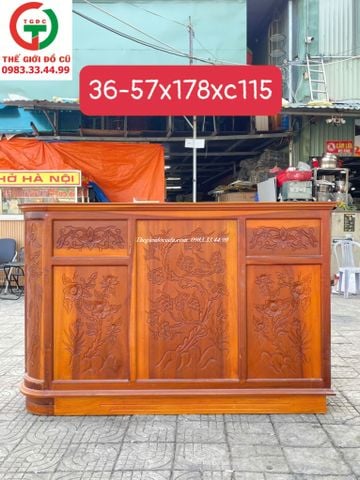 QUẦY THU NGÂN LỄ TÂN GỖ DỖI HƯƠNG