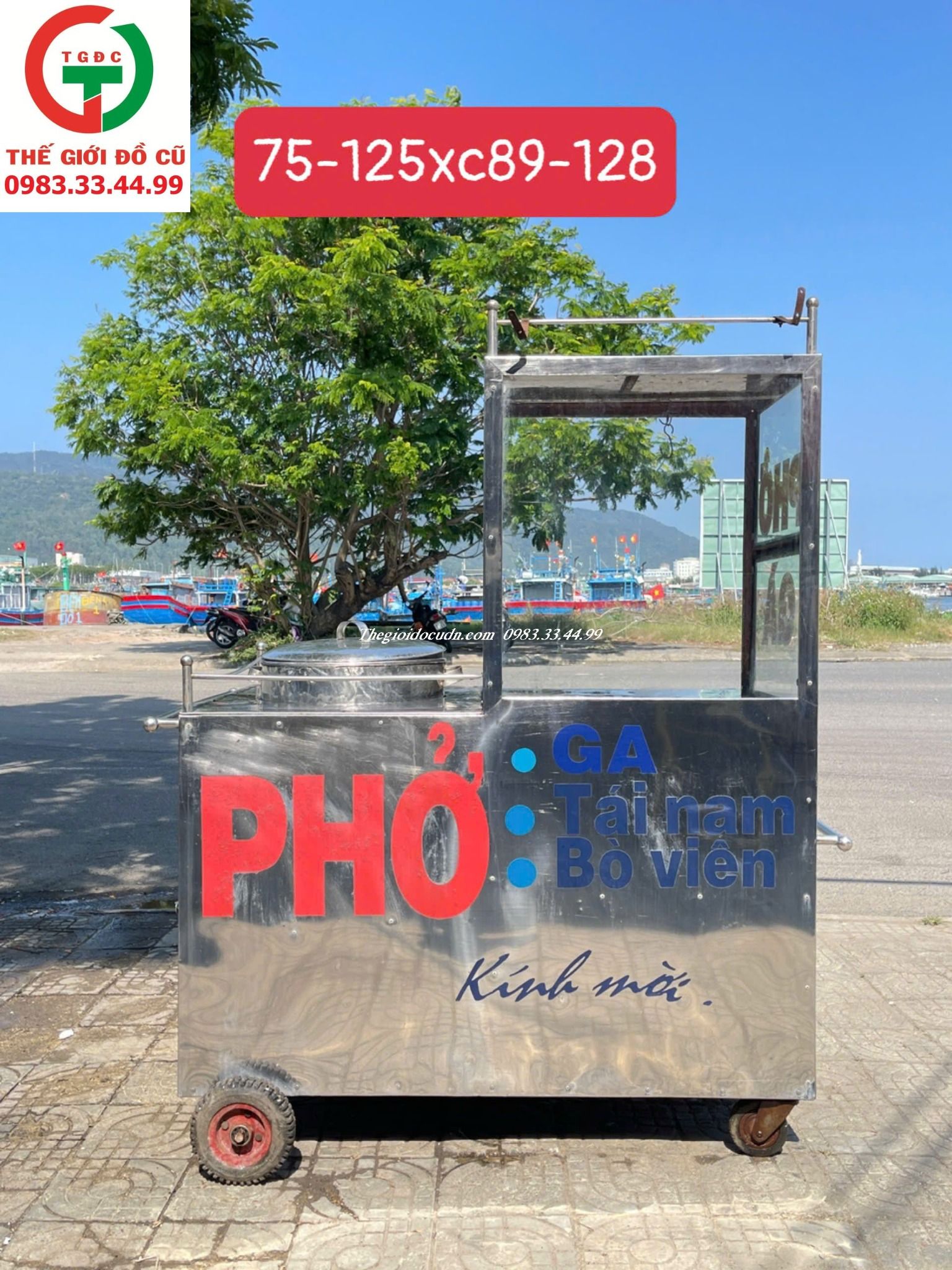 TỦ INOX KÈM NỒI BÁN BÚN PHỞ