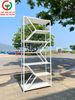 KỆ GỖ KHUNG SẮT XƯƠNG CÁ TRƯNG BÀY SHOP