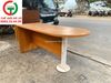 BÀN GỖ MDF CHÂN TRỤ SẮT