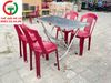BÀN GHẾ NHỰA INOX