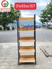 KỆ GỖ KHUNG SẮT TRƯNG BÀY ĐẶT ĐỂ ĐỒ DÙNG