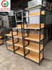 KỆ GỖ KHUNG SẮT TRƯNG BÀY ĐẶT ĐỂ ĐỒ DÙNG