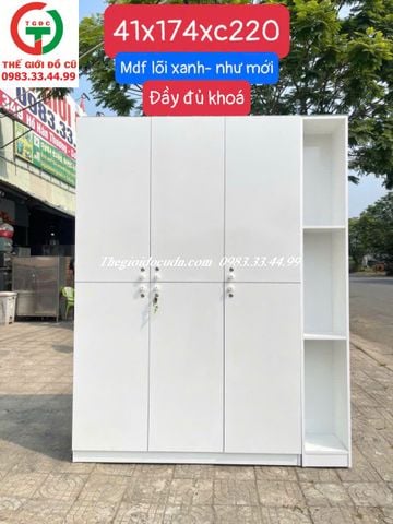 TỦ LOCKER 12 Ô 3 CÁNH GỖ MDF LÕI XANH