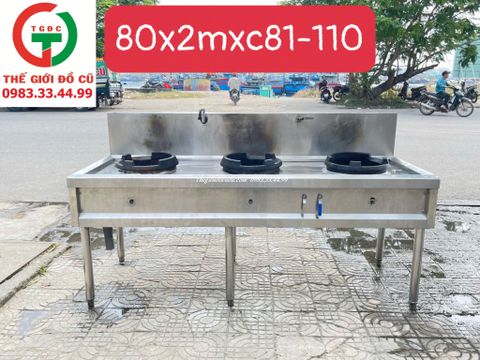 BẾP KHÈ INOX 3 HỌNG