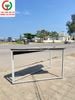 BÀN BẾP MẶT GỖ KHUNG SẮT