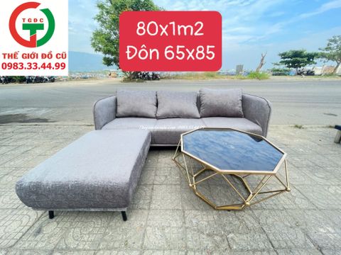SOFA GÓC NỈ XÁM HÀNG XUẤT KHẨU
