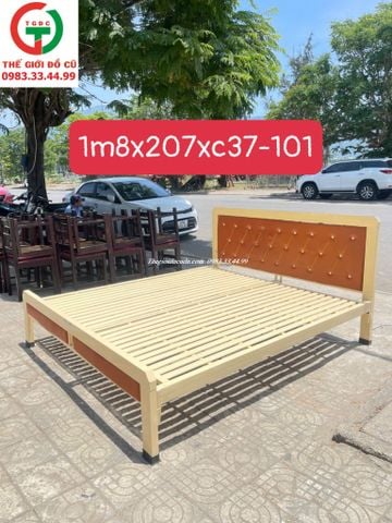 GIƯỜNG SẮT 1M8