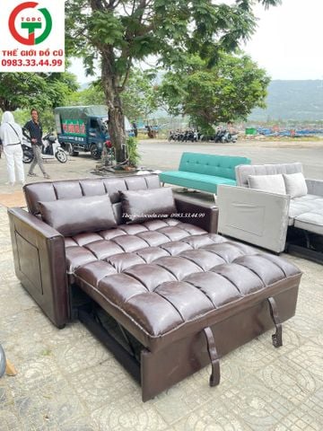 GHẾ SOFA BED ĐỆM DA