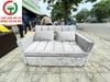 GHẾ SOFA BED ĐỆM NHUNG MÀU XÁM