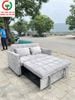 GHẾ SOFA BED ĐỆM NHUNG MÀU XÁM