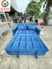 GHẾ SOFA BED ĐỆM NHUNG XANH