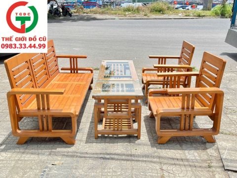 BỘ BÀN GHẾ SALON GỖ