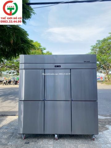 TỦ ĐÔNG INOX 6 CÁNH SHCOOL