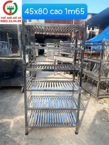 KỆ BẾP INOX 6 TẦNG ĐẶT ĐỂ ĐỒ DÙNG CHÉN BÁT