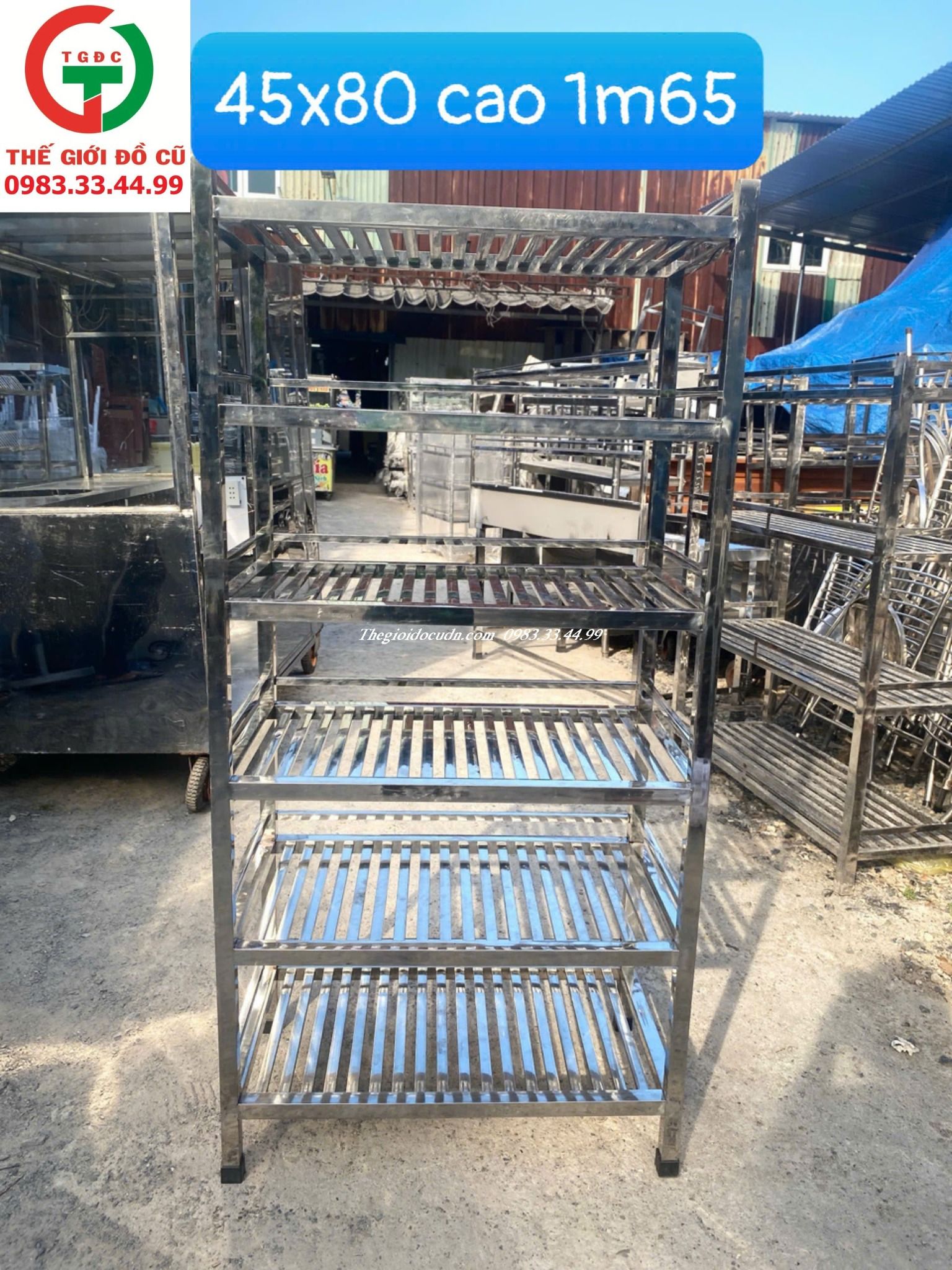 KỆ BẾP INOX 6 TẦNG ĐẶT ĐỂ ĐỒ DÙNG CHÉN BÁT