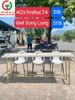 BÀN GHẾ CAFE NHỰA SONG LONG KHUNG SẮT
