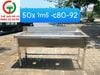 CHẬU RỬA INOX 1 HỌNG 1M5