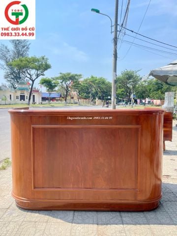 QUẦY THU NGÂN - QUẦY BAR LỄ TÂN GỖ HƯƠNG