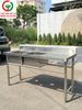 CHẬU RỬA INOX 2  HỌNG VUÔNG CÓ CHỜ