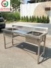 CHẬU RỬA INOX 2 HỌNG VUÔNG CÓ CHỜ