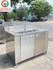 TỦ RỬA INOX 2 HỌNG