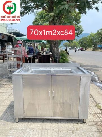 TỦ RỬA 2  HỌNG INOX 304
