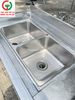 TỦ RỬA 2  HỌNG INOX 304