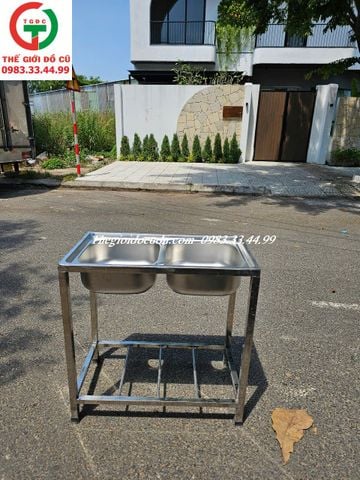 CHẬU RỬA INOX 2 HỌNG
