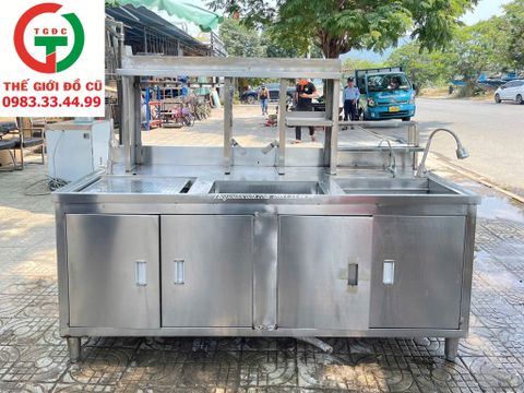 QUẦY PHA CHẾ INOX LIỀN KỆ