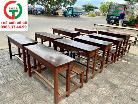 BÀN GHẾ BĂNG GỖ HỌC SINH