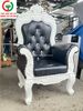 GHẾ SOFA HOÀNG GIA ĐỆM DA KHUNG GỖ